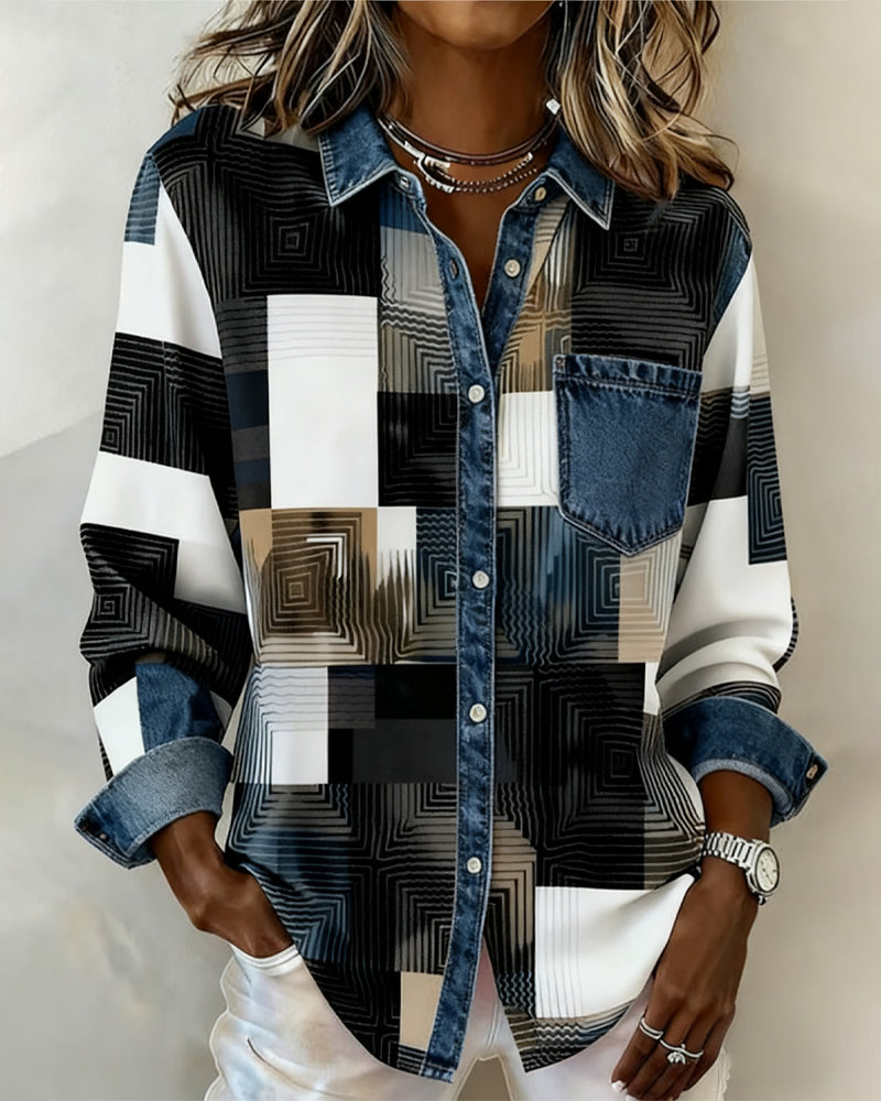 Lea | Chemisier moderne pour femmes avec un col tendance