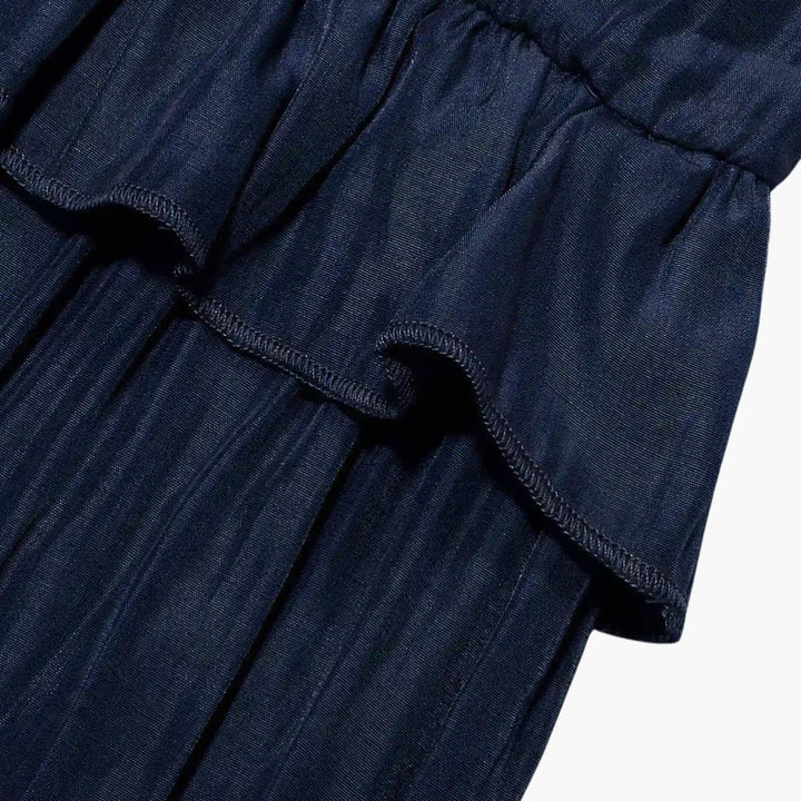Robe maxi à volants - Robe à volants pour femmes, élégante et légère