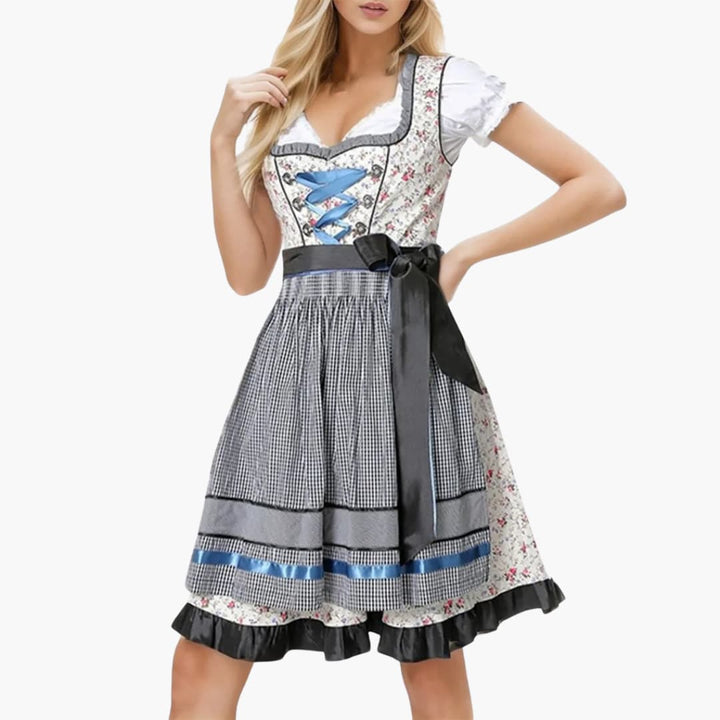 Robe dirndl classique pour femmes - Oktoberfest 2025