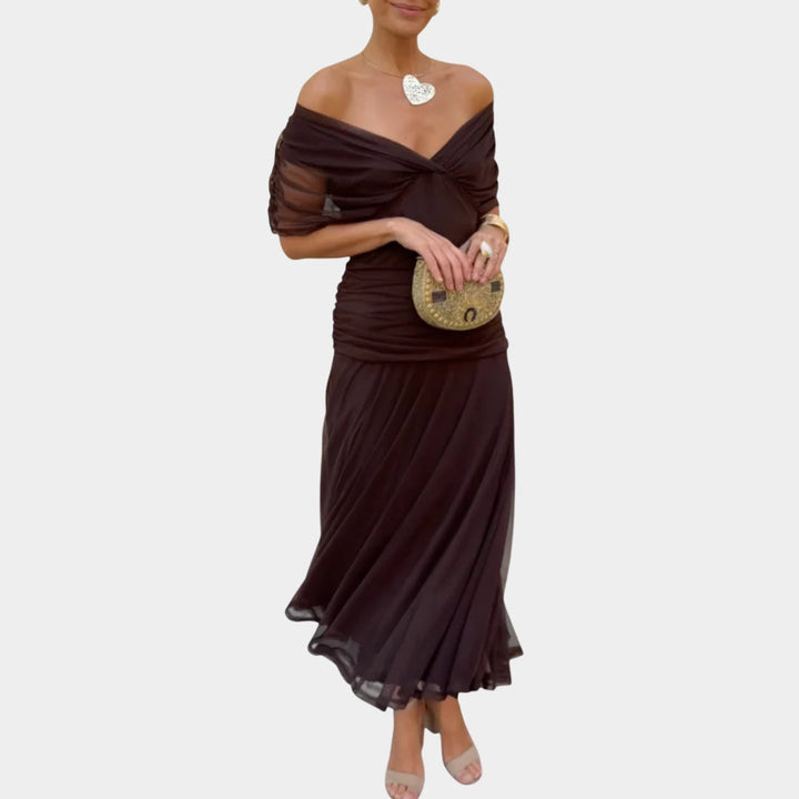 Lilian | Robe de Soirée Élégante Off-Shoulder pour Femmes