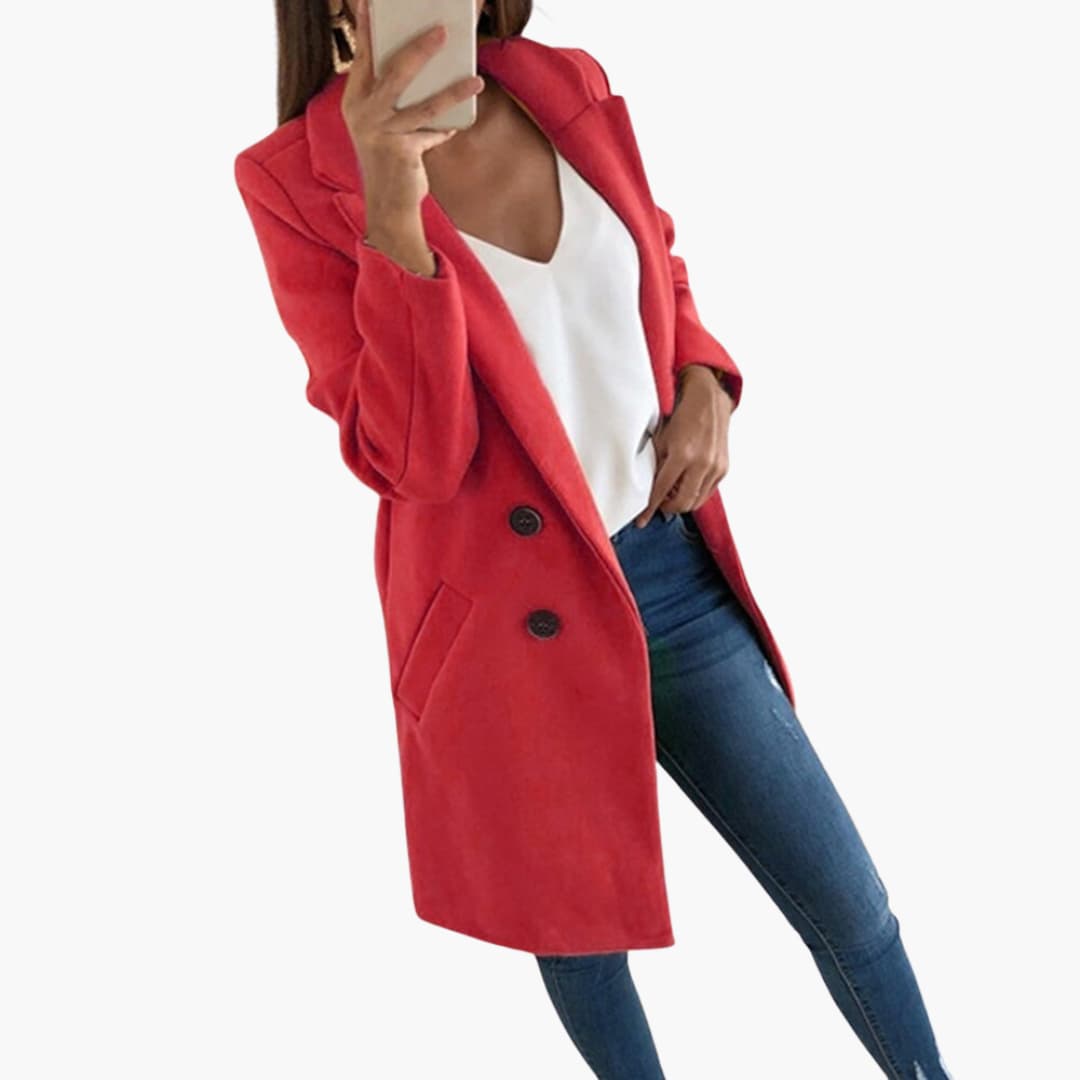 Manteau à fermeture éclair pour femmes