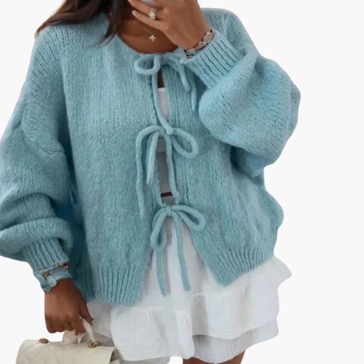 Gilet avec fermeture à nœud pour femmes