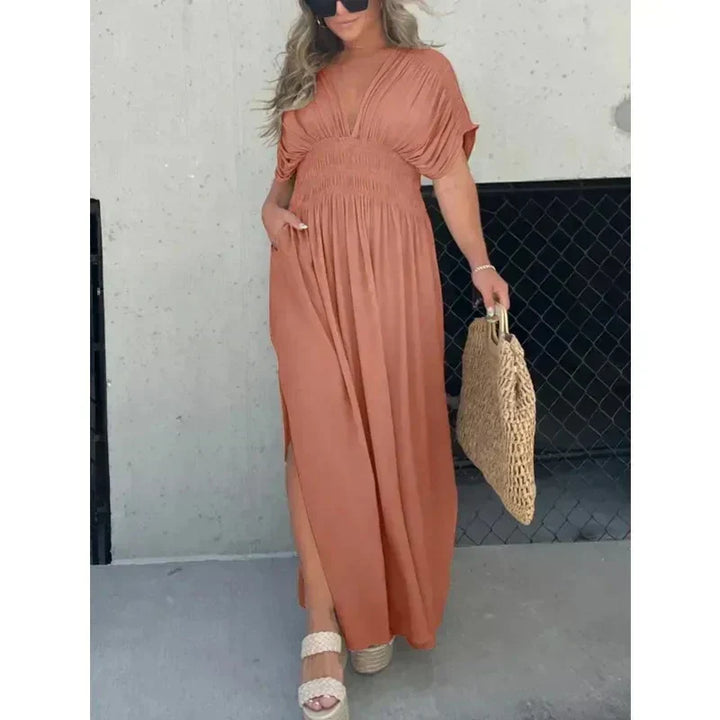 Tara | Robe maxi à décolleté en V