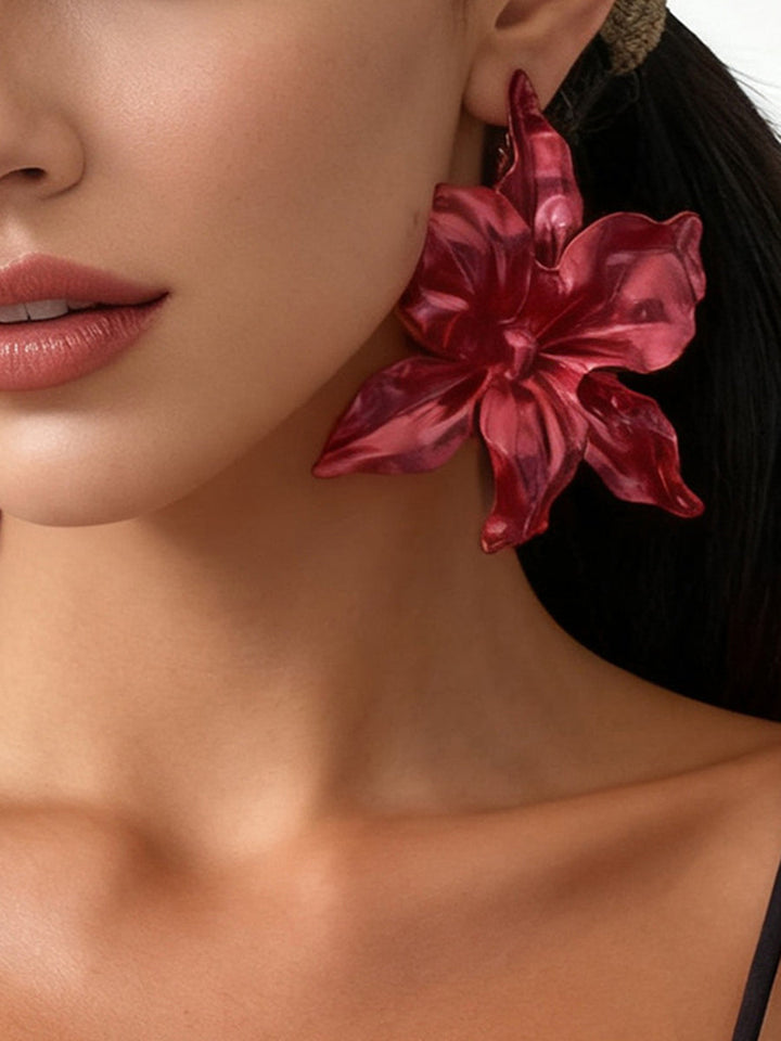 Boucles d'oreilles en forme de fleur