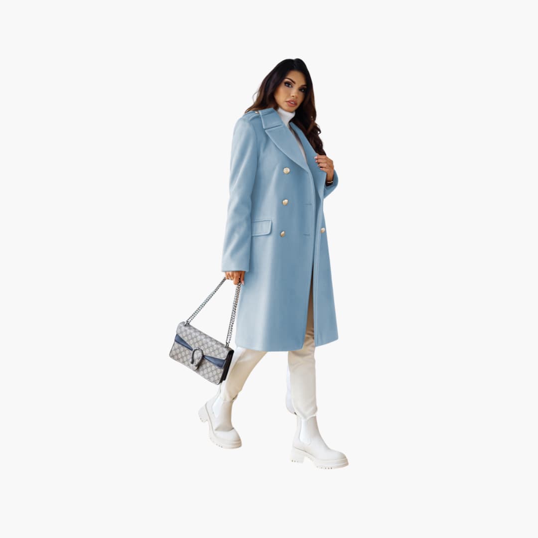 Trench-coat à col revers pour femmes