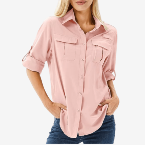 Chemise de randonnée respirante pour femmes | Manches longues