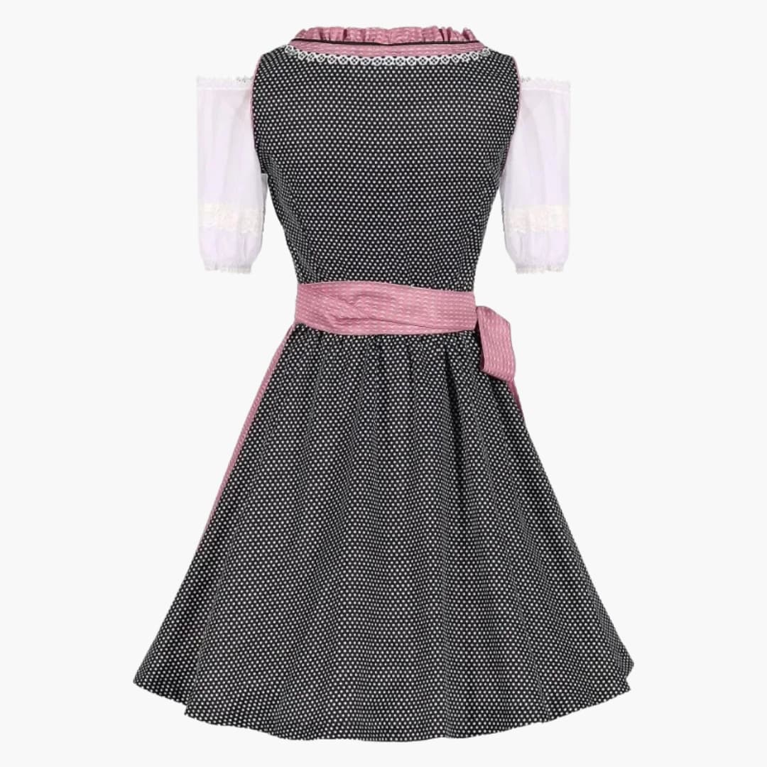Robe Mieder-Dirndl avec lacets pour femmes - Oktoberfest 2025