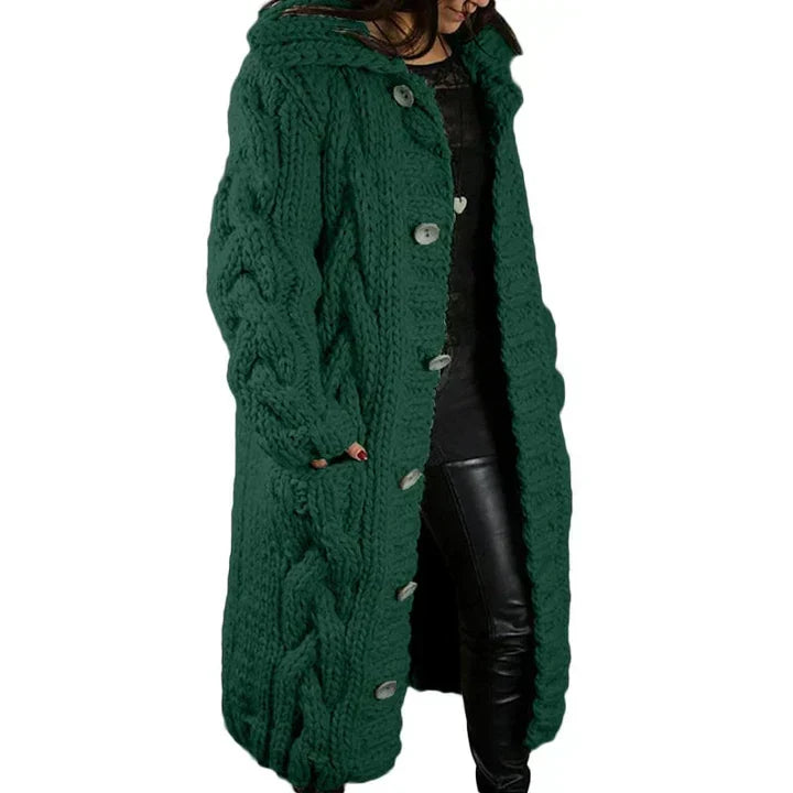 Veste en tricot longue et stylée pour femmes
