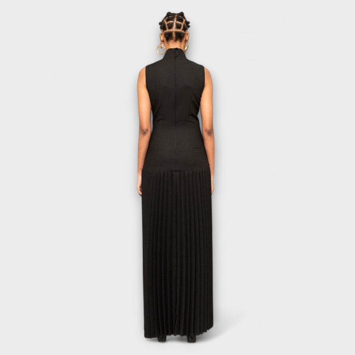 Kristen - Robe maxi avec plis et découpes