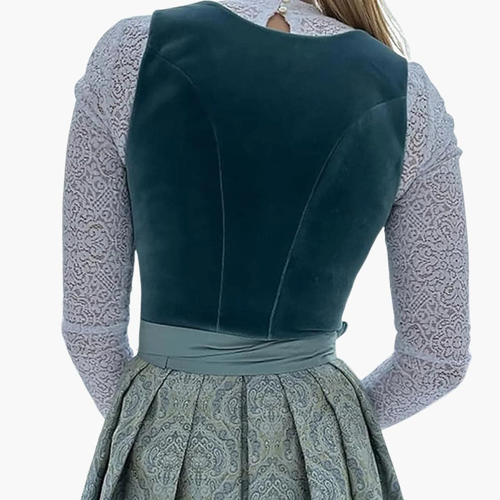 Robe Dirndl avec lacets pour femmes - Oktoberfest 2025