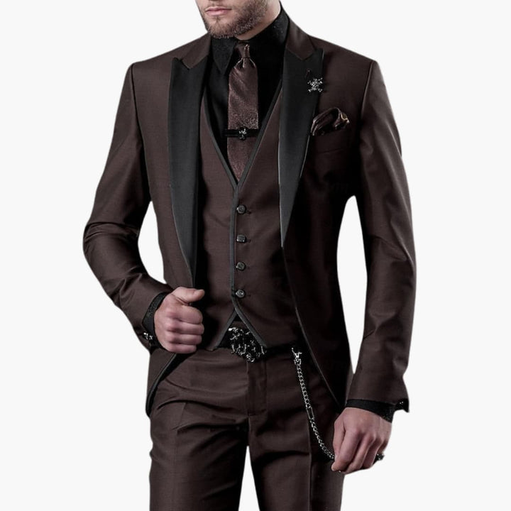 Costume classique pour invité de mariage - pour hommes dans un style luxueux