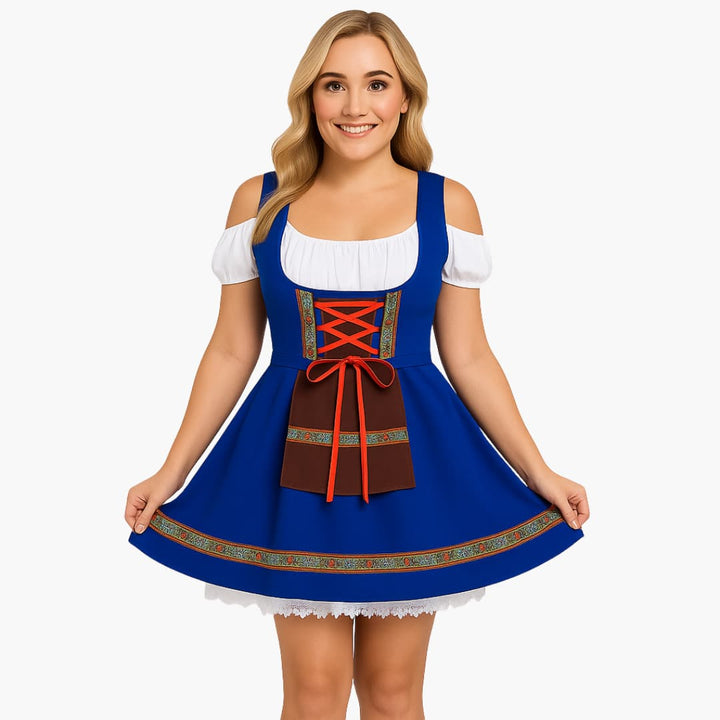 Robe Dirndl avec détails en dentelle pour femmes - Oktoberfest 2025