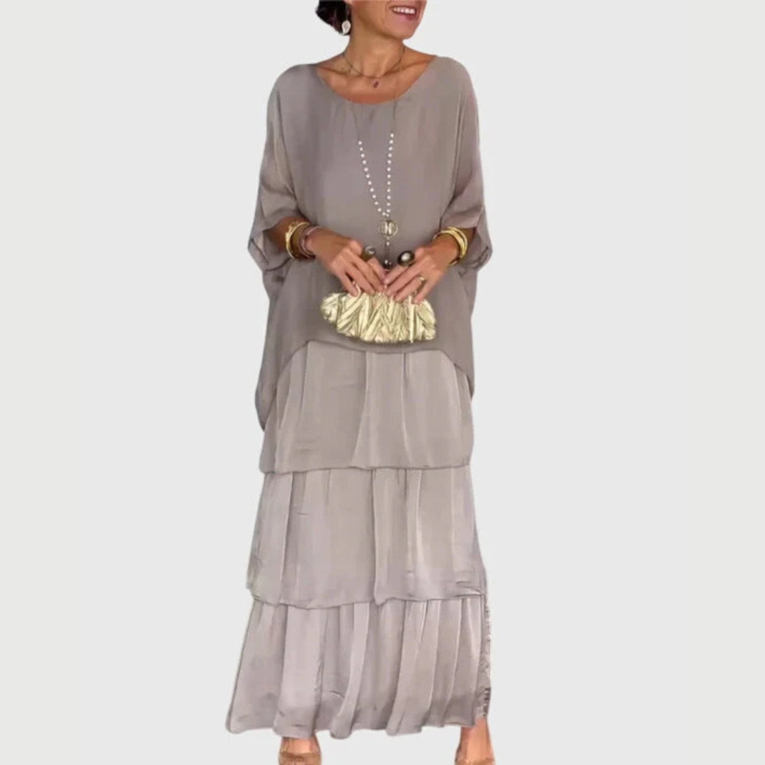 Maja | Robe Maxi à Volants Boho pour Femmes