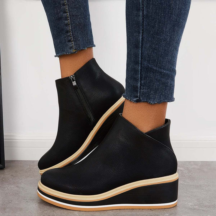 Nikkole - Bottes pour femmes élégantes avec fermeture éclair