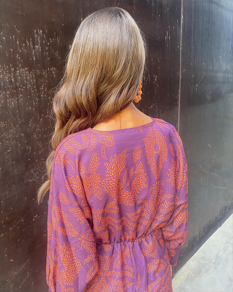 MAYLORA™ | Robe midi élégante au design baroque