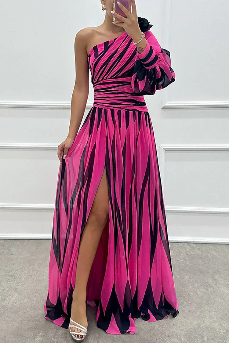 Katrina | Robe de mariée maxi asymétrique à épaule dénudée