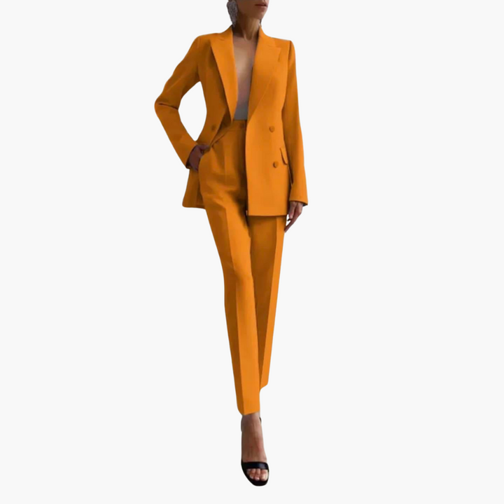 Ensemble Blazer Élégant pour Femmes - Coupe Ajustée avec Pantalon