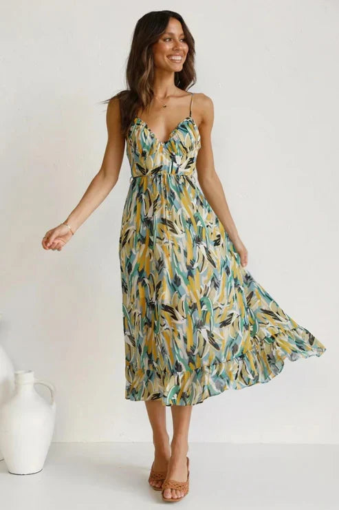 WALTRAUD - ROBE MAXI AVEC DES BRETELLES FINES