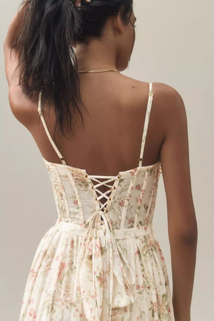 Robe maxi à fleurs Colette