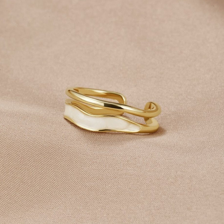 Lore - Bague Ondulée en Or