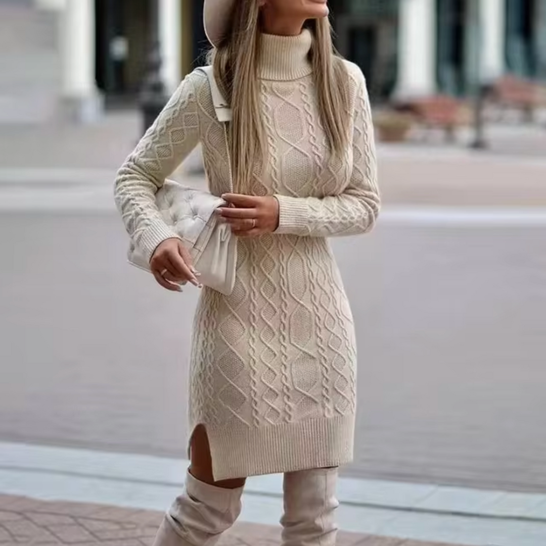 Robe Tricot à Manches Longues pour Femmes | Midi