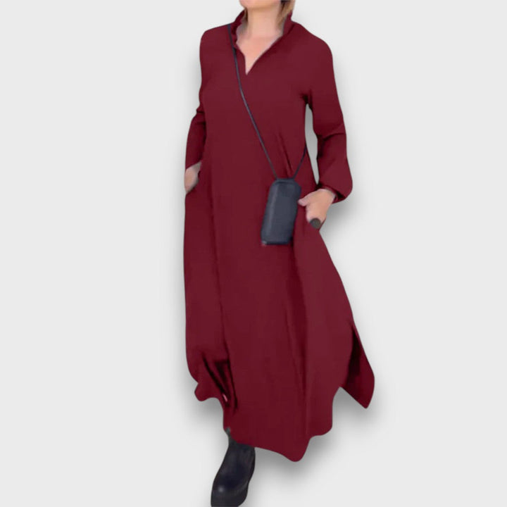 Samira – Robe maxi à décolleté en V