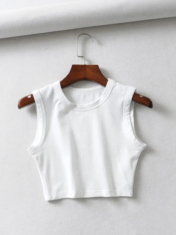 Débardeur Tank Crop Top sans manches