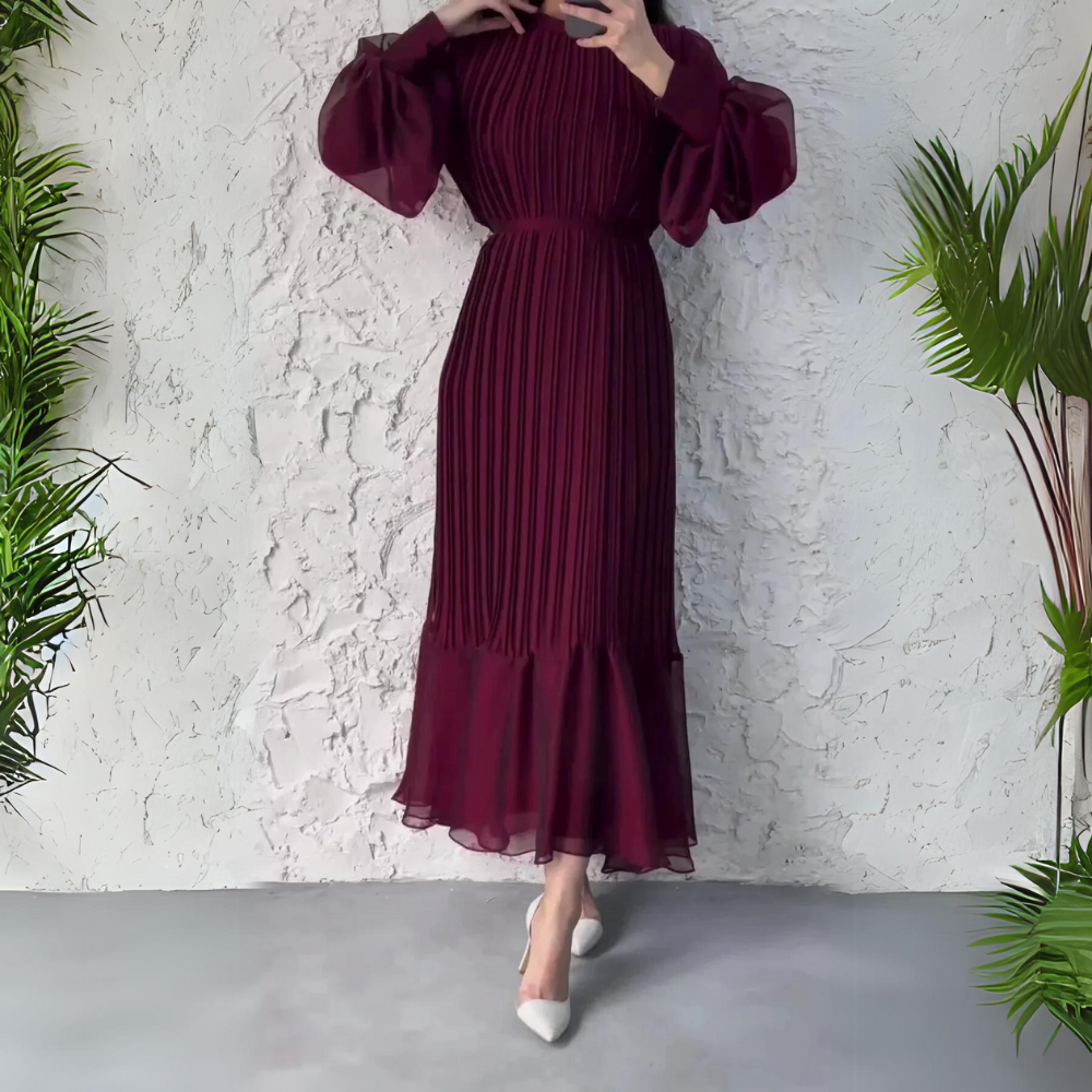 Cami - Robe de soirée élégante pour l'automne avec des accents en tricot