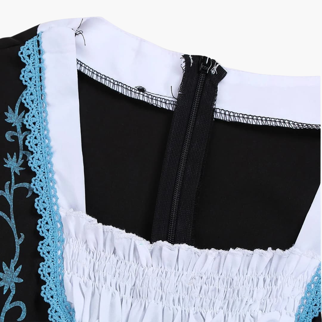 Dirndl traditionnel avec tablier pour femmes - Oktoberfest 2025