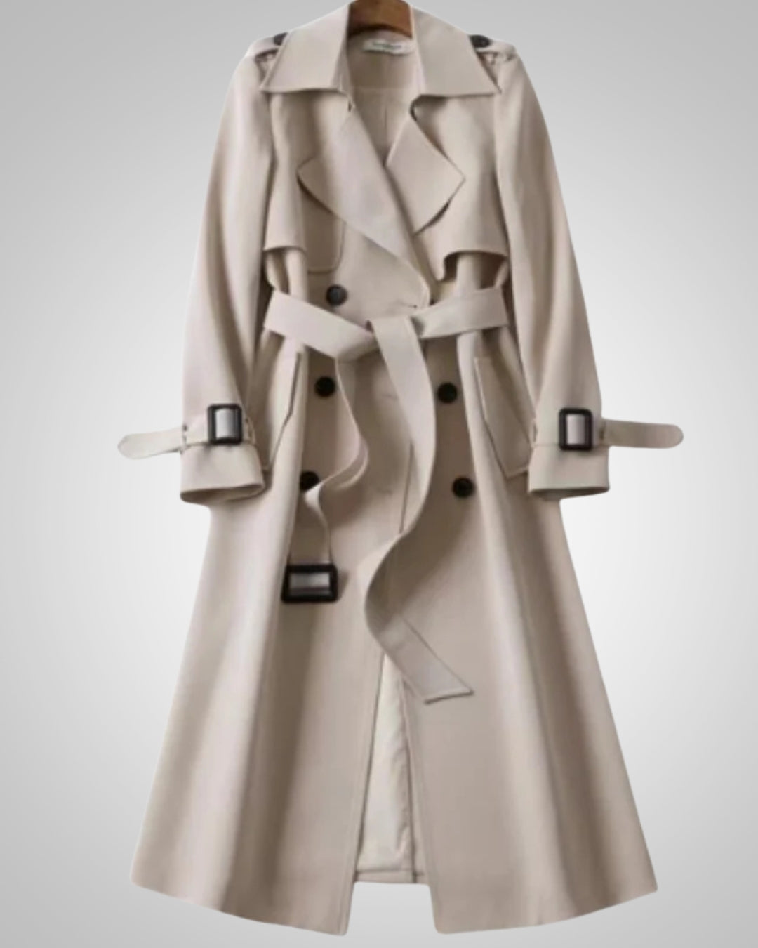 Elisabeth | Manteau Trench Classique à Carreaux pour Femmes