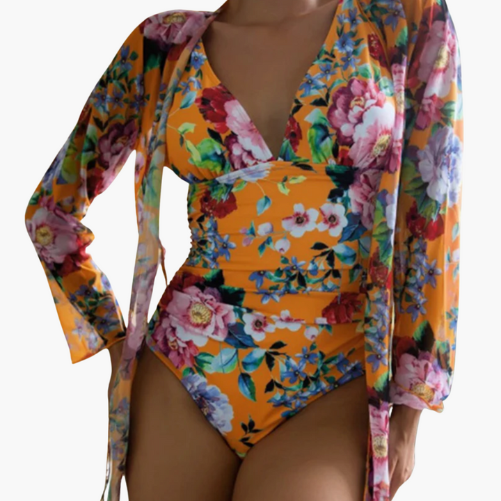 Maillot de bain enveloppant - Une pièce pour femmes avec contrôle du ventre
