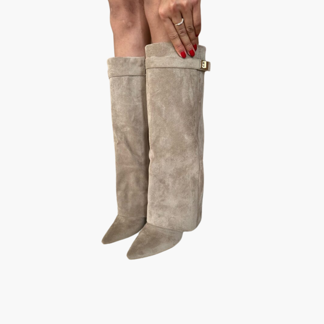 Bottes pour femmes à hauteur de genou avec boucle - Bottes élégantes