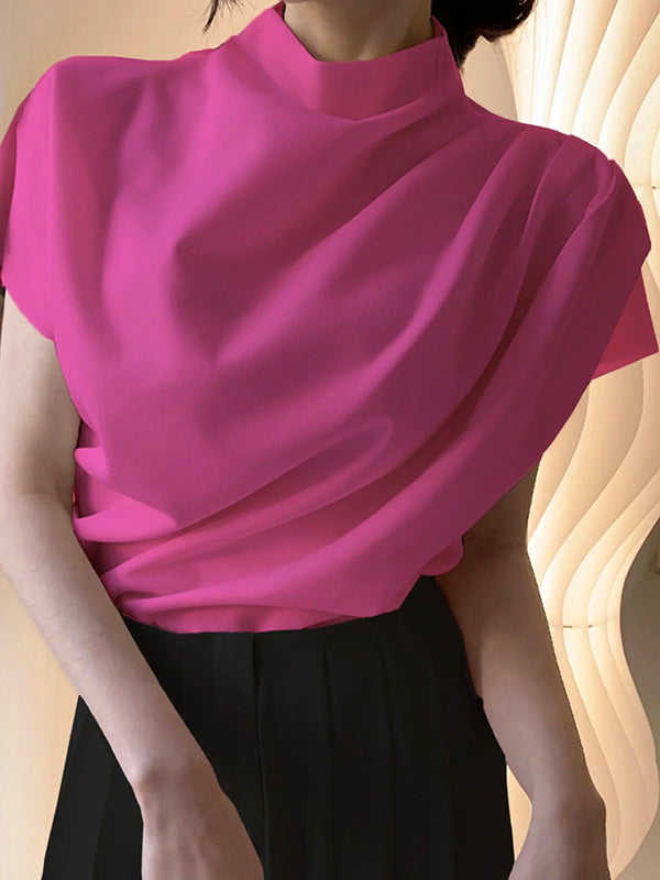 T-shirt urbain à manches courtes, couleur unie