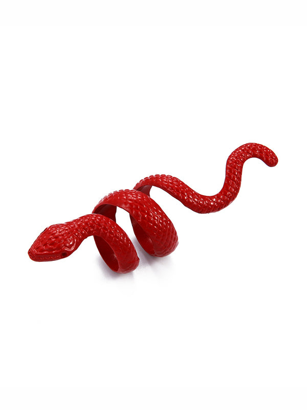 Bague en forme de serpent, couleur unie