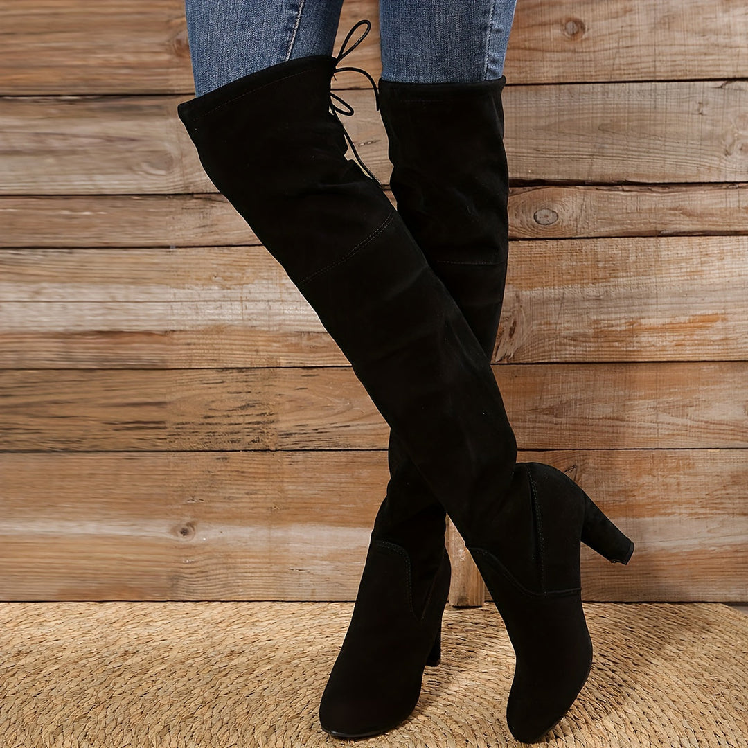 Bottes overknee pour femmes | Tige haute au-dessus du genou avec enfilage