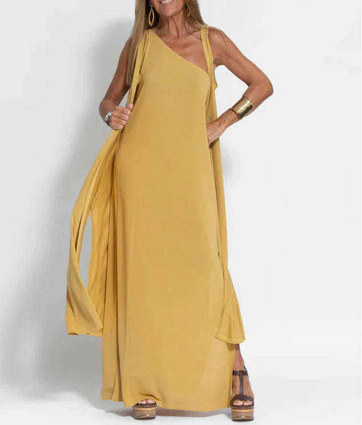 Natalie - Robe Maxi à Épaule Dénudée Élégante pour Femmes