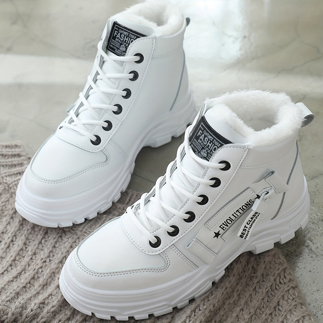 Bottes d'hiver pour femmes | Hautes avec lacets et semelle profilée