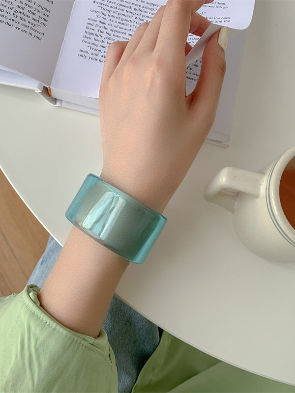 Bracelet géométrique couleur unie