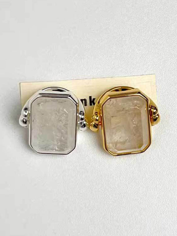 Bague géométrique à empiècements