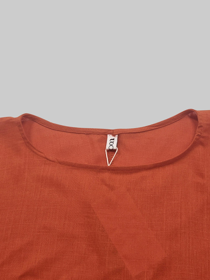 Ensemble deux pièces à manches chauve-souris, à manches mi-longues, à jambes larges, couleur unie, couleur contrastée – haut + pantalon