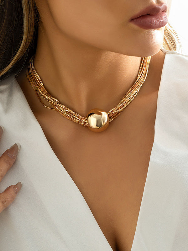 Collier élégant géométrique tendance