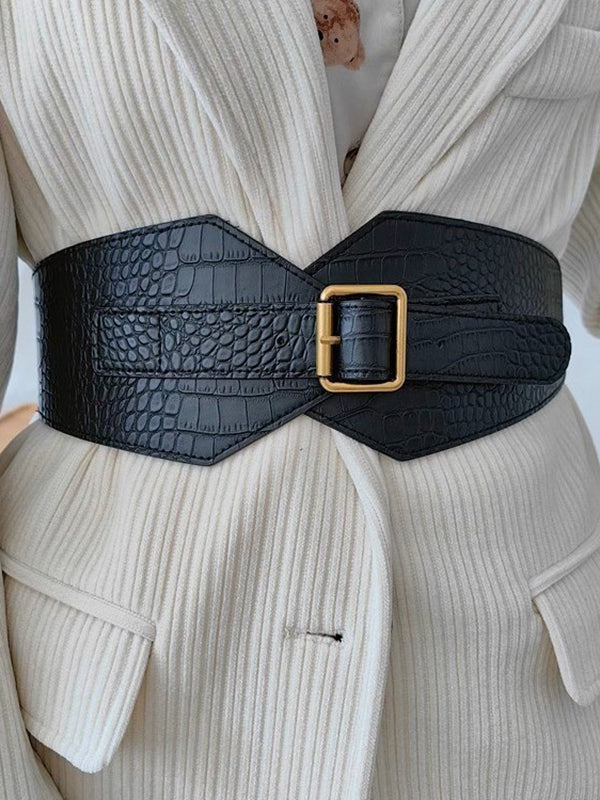 Boucle de ceinture Ceintures de taille géométriques à empiècements & Poignets de cuisse
