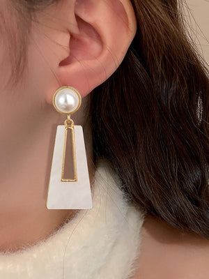 Boucles d'oreilles pendantes géométriques