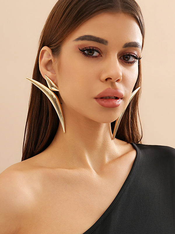 Boucles d'oreilles pendantes géométriques