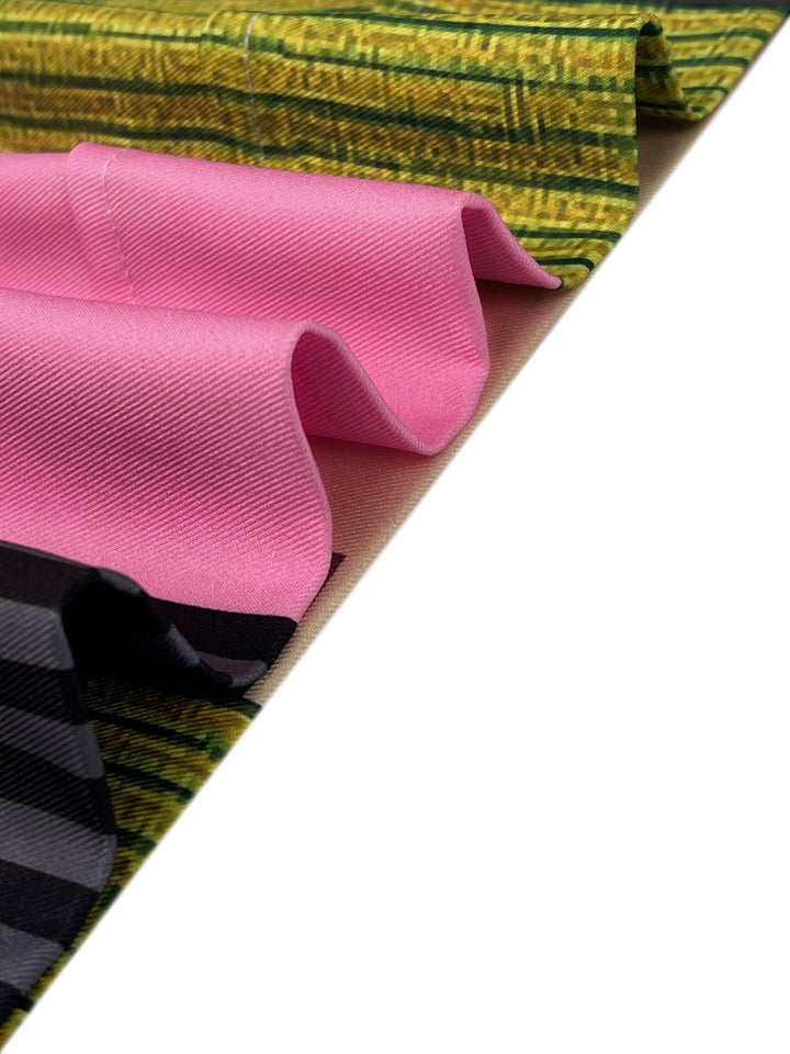 Pantalon ample imprimé rayé décontracté à jambes larges, à cordon de serrage, couleur contrastée