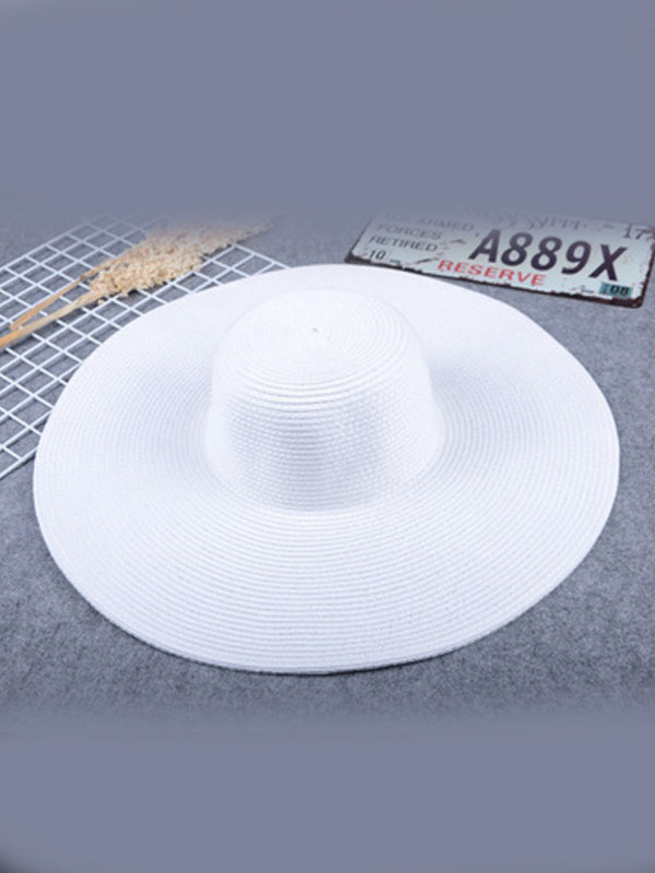Chapeau à large bord simple et décontracté, 10 couleurs
