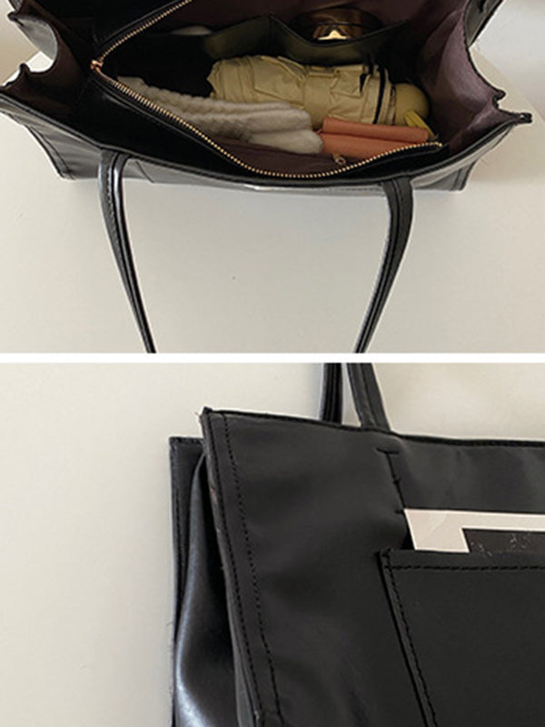 Accessoires simples de sacs en PU de couleur unie