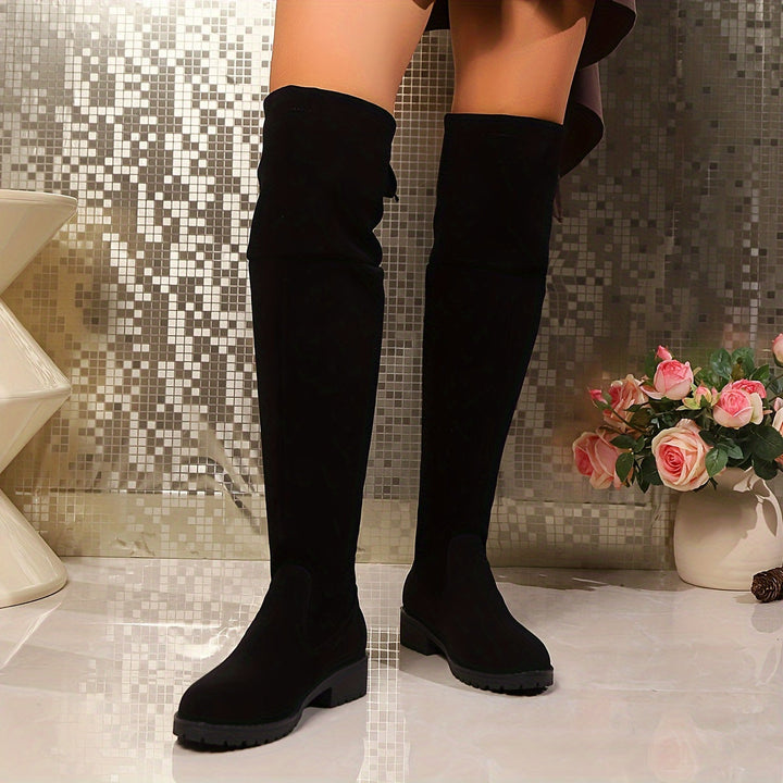 Bottes Overknee Femme | Semelle compensée