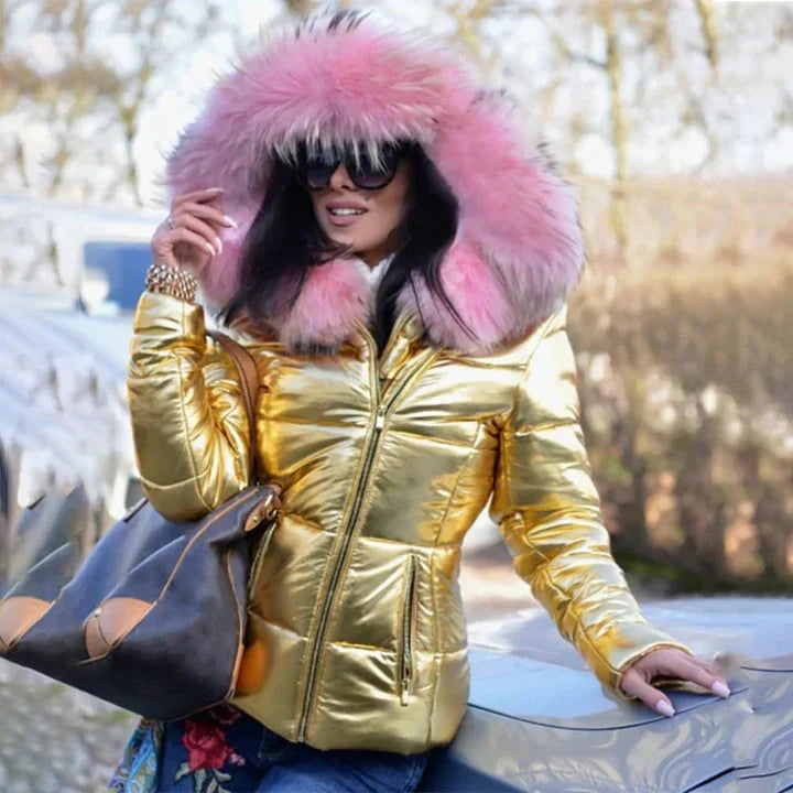 Honor | Manteau pour femmes élégant doublé en fausse fourrure