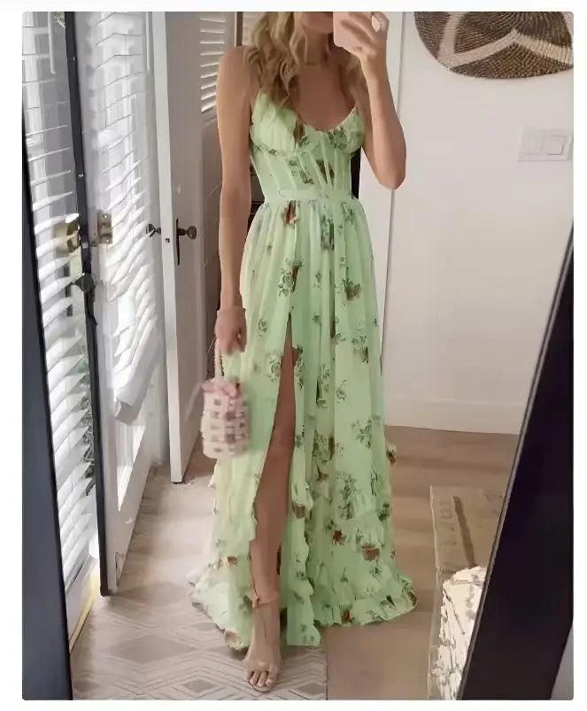Joy | Robe de demoiselle d'honneur à motif floral